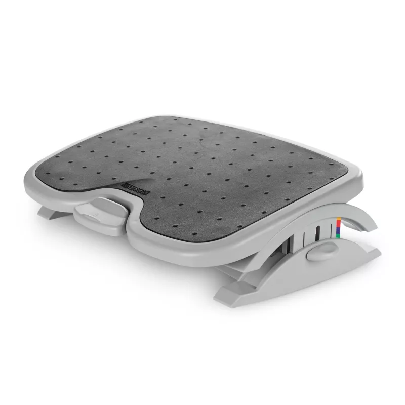 Pėdų atrama Kensington SoleMate Plus reguliuojamas pasvirimas 0–20°, aukštis 8,89–12,7 cm, platforma 45×35 cm, juoda/pilka