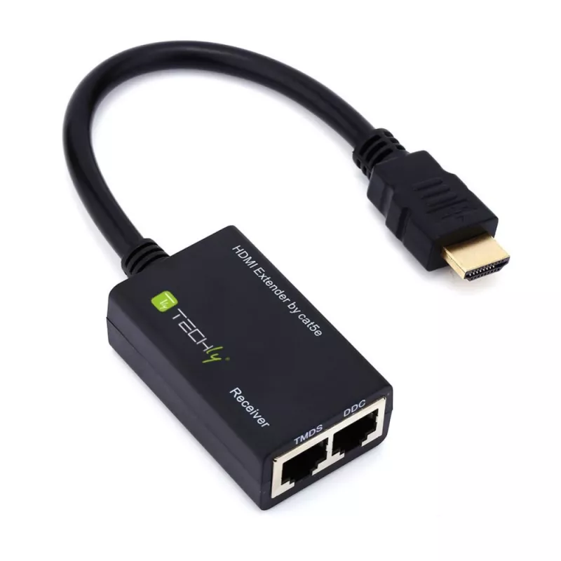 Techly HDMI stiprintuvas Cat5e / Cat6 kompaktiškas 30 m IDATA EXT-E30D