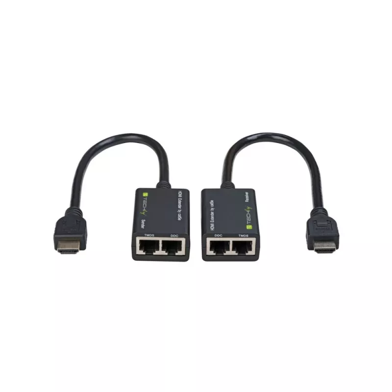 Techly HDMI stiprintuvas Cat5e / Cat6 kompaktiškas 30 m IDATA EXT-E30D