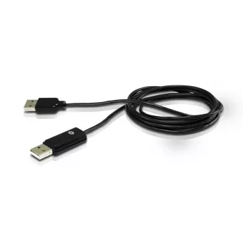 Conceptronic USB kabelis optiniam diskui dalintis, 1,8 m, juodas, USB A / USB A, vyriškas/vyriškas, 20 g