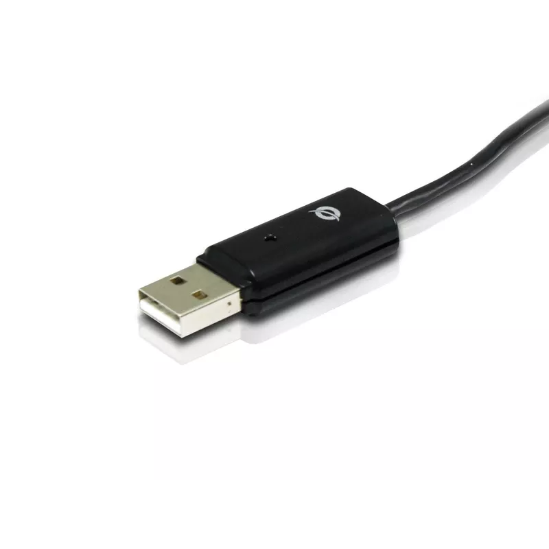 Conceptronic USB kabelis optiniam diskui dalintis, 1,8 m, juodas, USB A / USB A, vyriškas/vyriškas, 20 g