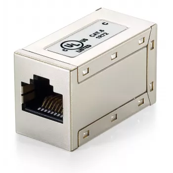 Equip Cat.6 Ekranuotas Inline Jungtis, RJ-45, RJ-45, Metalinis