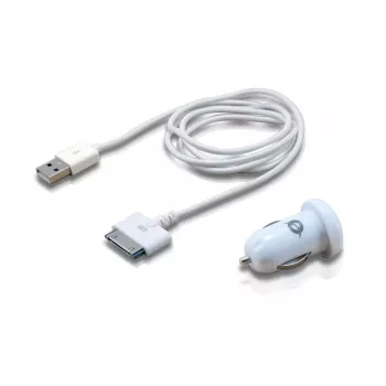 Conceptronic automobilinis planšetinio kompiuterio įkroviklis 2A, skirtas Apple, cigarečių degtukui, 5 V, baltas