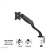 Neomounts NM-D500BLACK Monitoriaus ranka 10-30 colių - dujinė spyruoklė, Clamp/Grommet, 6 kg, 25,4 cm (10 colių), 76,2 cm (30 colių), 100 x 100 mm, Juoda