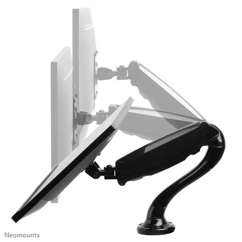 Neomounts NM-D500BLACK Monitoriaus ranka 10-30 colių - dujinė spyruoklė, Clamp/Grommet, 6 kg, 25,4 cm (10 colių), 76,2 cm (30 colių), 100 x 100 mm, Juoda