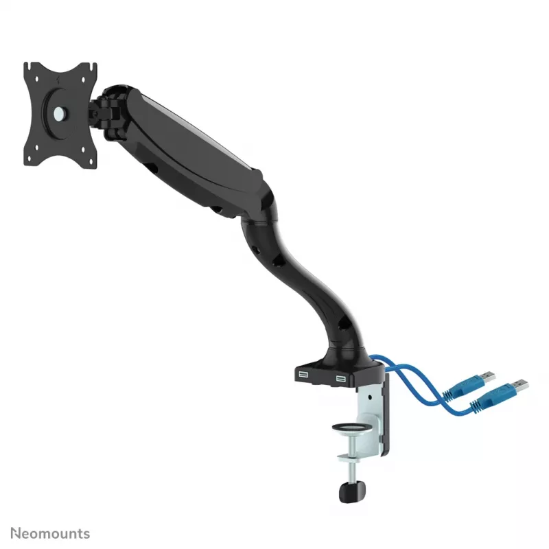 Neomounts NM-D500BLACK Monitoriaus ranka 10-30 colių - dujinė spyruoklė, Clamp/Grommet, 6 kg, 25,4 cm (10 colių), 76,2 cm (30 colių), 100 x 100 mm, Juoda