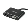Equip USB 3.0 į HDMI/VGA (HD15) adapteris, 3.2 Gen 1 (3.1 Gen 1), USB Type-A, HDMI išvestis, 1920 x 1080 pikseliai
