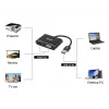 Equip USB 3.0 į HDMI/VGA (HD15) adapteris, 3.2 Gen 1 (3.1 Gen 1), USB Type-A, HDMI išvestis, 1920 x 1080 pikseliai
