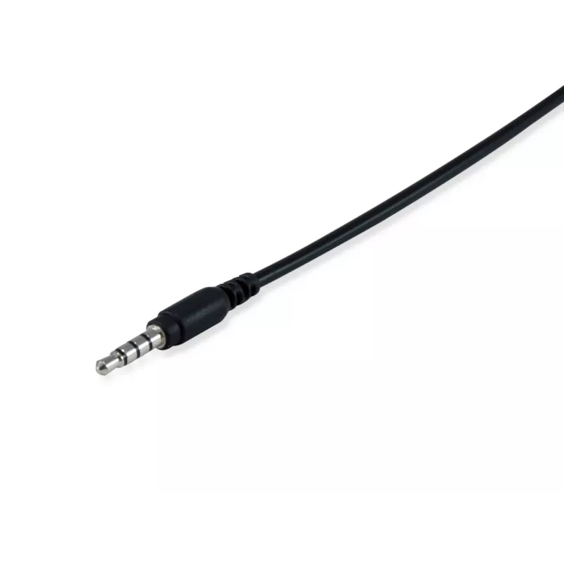 EQUIP Chat Headset 245302 laidinis stereo ausinių rinkinys su mikrofonu, juodas
