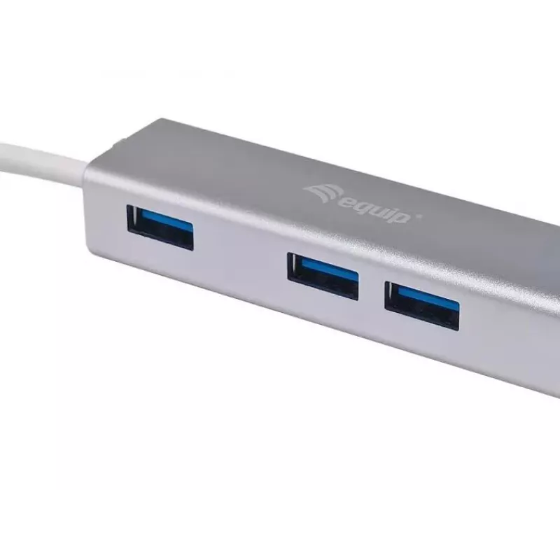 Equip 128958 USB-C į 4 prievadų USB 3.0 šakotuvas, USB 3.2 Gen 1, USB Type-A, 5 Gbps