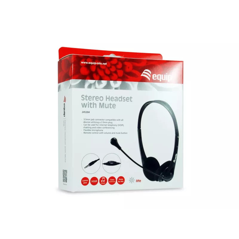 Ausinės EQUIP Stereo su nutildymo mygtuku (245304)