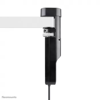 Neomounts DS22-840BL6 VOLT stalinis lizdas su spaustuku, USB-C ir USB-A prievadais - greitas įkrovimas