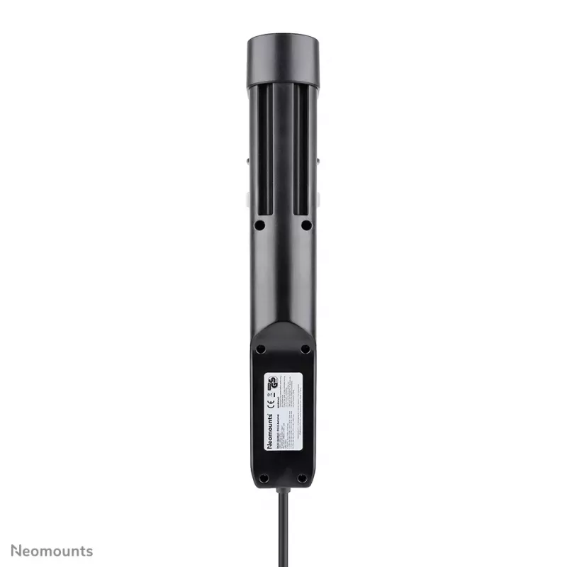 Neomounts DS22-840BL6 VOLT stalinis lizdas su spaustuku, USB-C ir USB-A prievadais - greitas įkrovimas