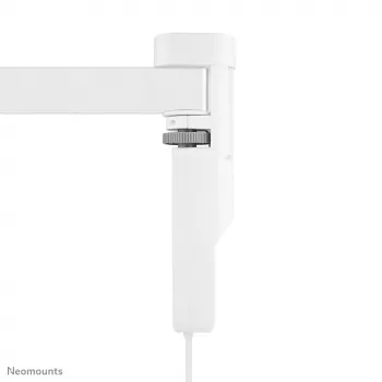 Neomounts DS22-840WH6 stalinis kištukinis lizdas su spaustuku, USB-C ir USB-A prievadais – greitas įkrovimas