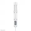 Neomounts DS22-840WH6 stalinis kištukinis lizdas su spaustuku, USB-C ir USB-A prievadais – greitas įkrovimas