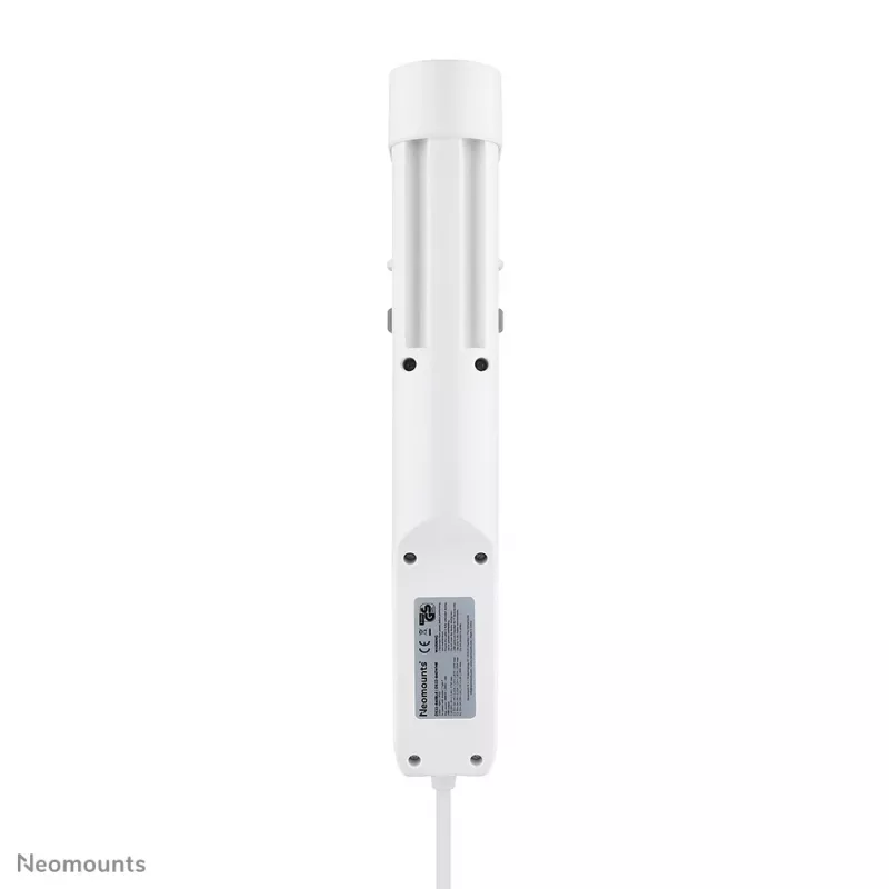 Neomounts DS22-840WH6 stalinis kištukinis lizdas su spaustuku, USB-C ir USB-A prievadais – greitas įkrovimas