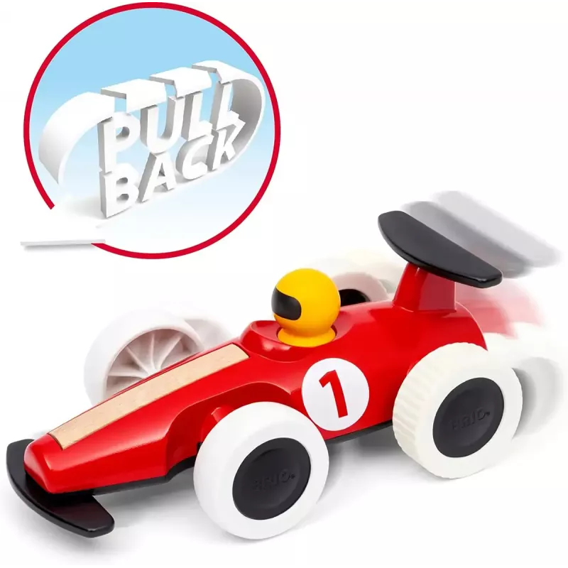 Žaislinis automobilis Ravensburger BRIO Pull Back Motorized Big Race Car