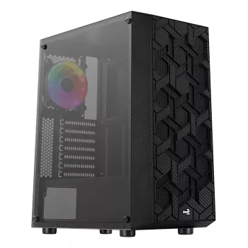 Aerocool Hive-G-BK-v3 Midi Tower Korpusas Juodas
