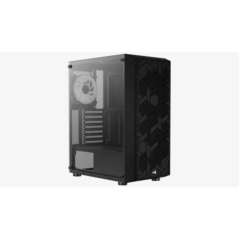 Aerocool Hive-G-BK-v3 Midi Tower Korpusas Juodas
