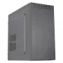 Aerocool CS108BKV1 kompiuterio korpusas Micro ATX, aliuminio šepetėliuotas priekis, juodas, 80 mm ventiliatorius