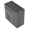 Aerocool CS108BKV1 kompiuterio korpusas Micro ATX, aliuminio šepetėliuotas priekis, juodas, 80 mm ventiliatorius