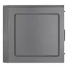 Aerocool CS108BKV1 kompiuterio korpusas Micro ATX, aliuminio šepetėliuotas priekis, juodas, 80 mm ventiliatorius
