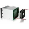 Icy Dock MB155SP-B juodas – 5 vnt. 3,5 inch SATA III diskų lentyna 3 x 5,25 inch lizduose su karšto keitimo krepšeliais