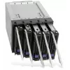 Icy Dock MB155SP-B juodas – 5 vnt. 3,5 inch SATA III diskų lentyna 3 x 5,25 inch lizduose su karšto keitimo krepšeliais