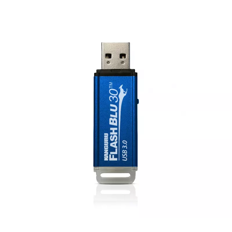 Kanguru FlashBlu30 SuperSpeed USB3.0 16GB |Saugus USB atmintukas| Fizinė rašymo apsaugos jungiklis | Suderinamas su Windows „Ready Boost“