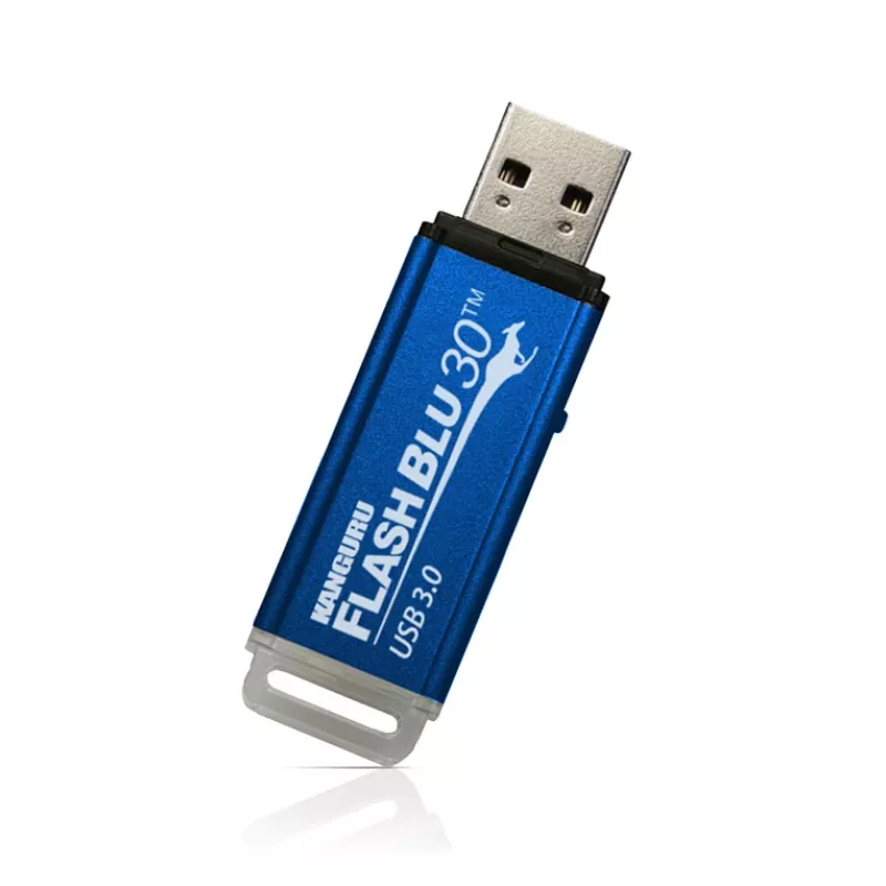Kanguru FlashBlu30 SuperSpeed USB3.0 16GB |Saugus USB atmintukas| Fizinė rašymo apsaugos jungiklis | Suderinamas su Windows „Ready Boost“