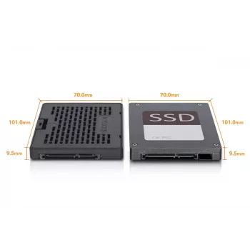 Sąsajos kortelė Icy Dock MB703M2P-B M.2 SSD integravimui
