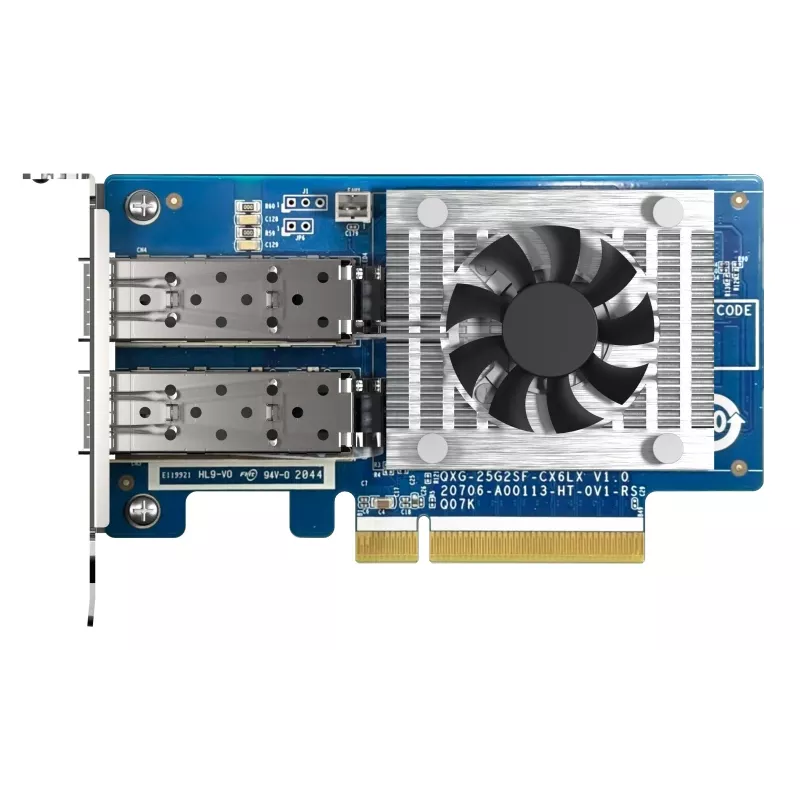 QNAP QXG-25G2SF-CX6 tinklo plokštė, vidinė, šviesolaidinė, 25000 Mbit/s