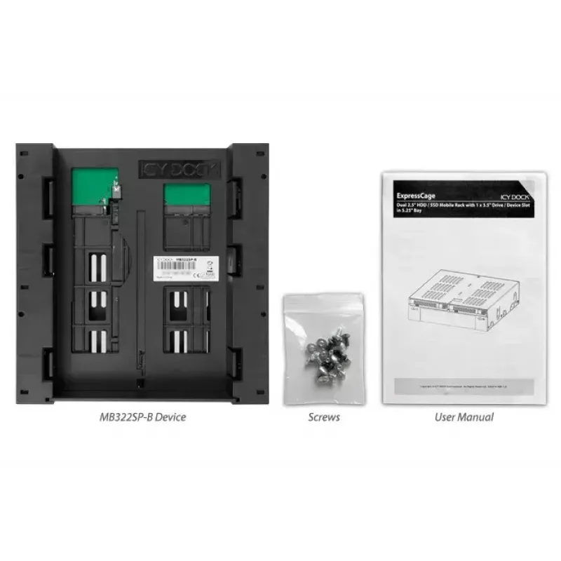 Priekinis skydelis Icy Dock MB322SP-B
