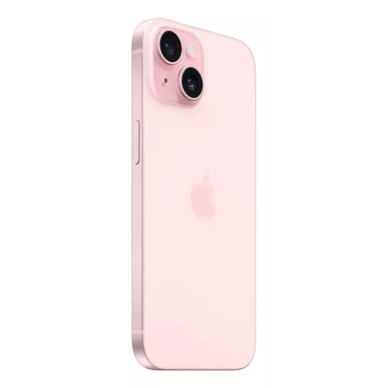 Išmanusis telefonas Apple iPhone 15 – 6,1 colio (15,5 cm) ekranas, A16 lustas, 128 GB, 48 MP dviguba galinė kamera, Dual SIM, Rožinis