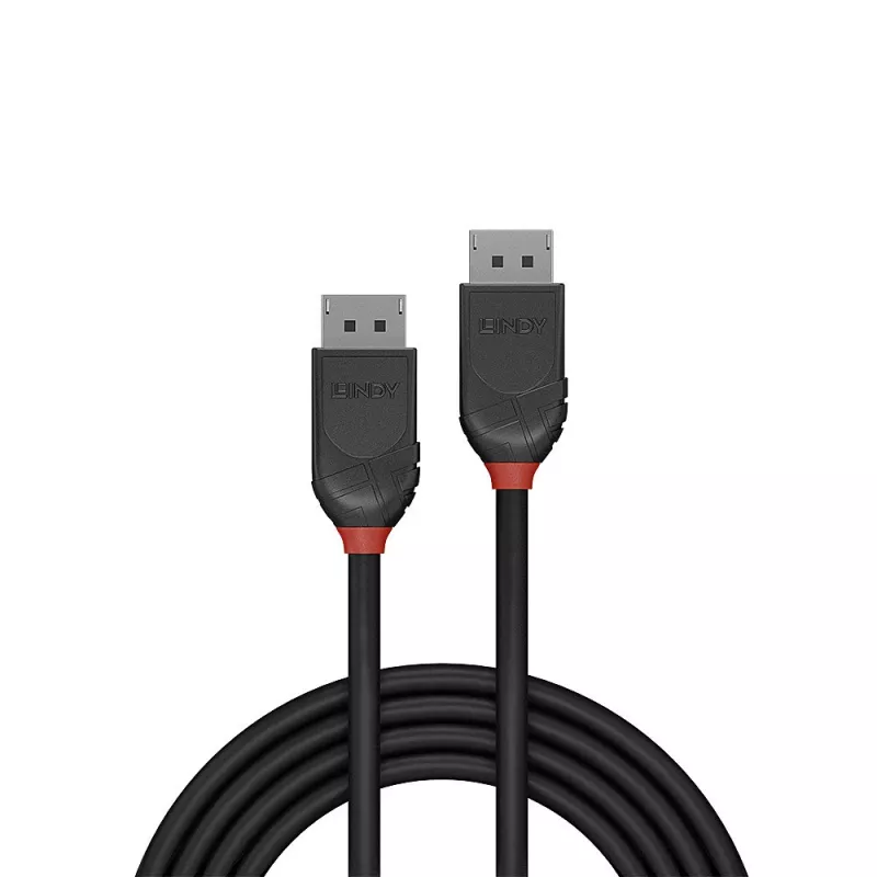 Lindy 1m DisplayPort 1.2 kabelis, Black Line