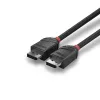 Lindy 1m DisplayPort 1.2 kabelis, Black Line
