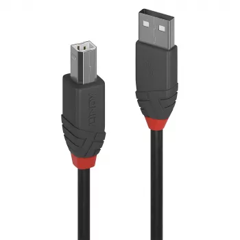 Lindy 5m USB 2.0 Type A į B laidas, Anthra Line