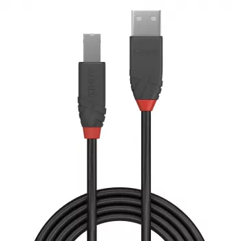 Lindy 5m USB 2.0 Type A į B laidas, Anthra Line