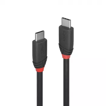 Lindy 1,5 m USB 3.2 Type C – C laidas, 20 Gb/s, juodas, Black Line