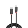 Lindy 1,5 m USB 3.2 Type C – C laidas, 20 Gb/s, juodas, Black Line