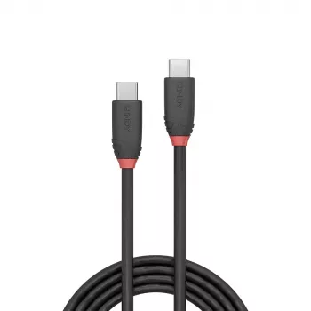 Lindy 1,5 m USB 3.2 Type C – C laidas, 20 Gb/s, juodas, Black Line
