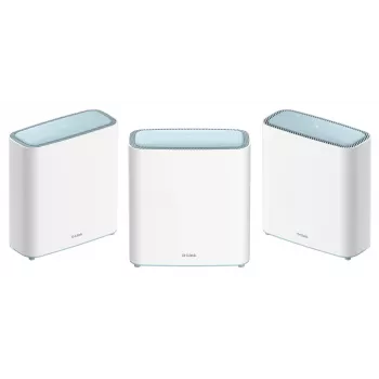 D-Link EAGLE PRO AI AX3200 tinklo sistema (3 vnt.), balta, Vidinė, Tinklo sistema, Maitinimas, Būsena, 740 m², Dviejų juostų (2,4 GHz / 5 GHz)