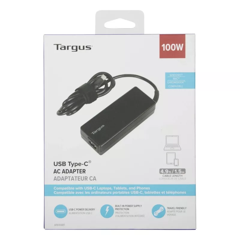Targus APA108EU maitinimo adapteris / keitiklis, vidaus, 100 W, juodas