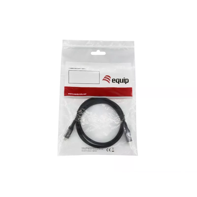 Equip USB 4 Gen 3 C to C laidas, M/M, 1,2 m, 8K/60Hz, 40Gbps, PD3.1 240W