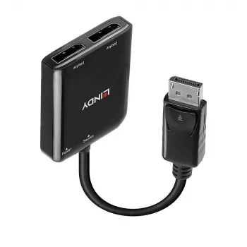 Lindy 38430 sąsajų šakotuvas DisplayPort 21600 Mbit/s juodas