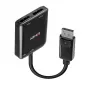 Lindy 38430 sąsajų šakotuvas DisplayPort 21600 Mbit/s juodas