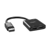 Lindy 38430 sąsajų šakotuvas DisplayPort 21600 Mbit/s juodas