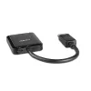 Lindy 38430 sąsajų šakotuvas DisplayPort 21600 Mbit/s juodas