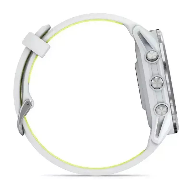 Garmin Forerunner 970 Titanium 010-02969-11 sportinis išmanusis laikrodis, Whitestone/Amp Yellow spalvų
