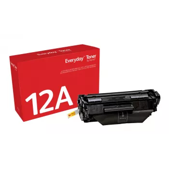 Juodas kasetė Xerox Everyday™, suderinama su HP 12A (Q2612A), standartinės talpos